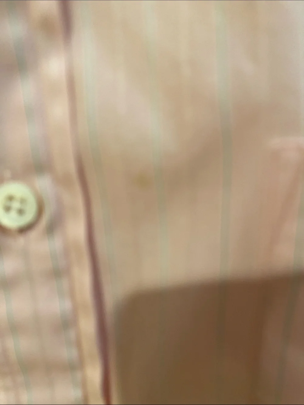 Gucci Pink Striped Long Sleeve Shirt with Black Logo Label.